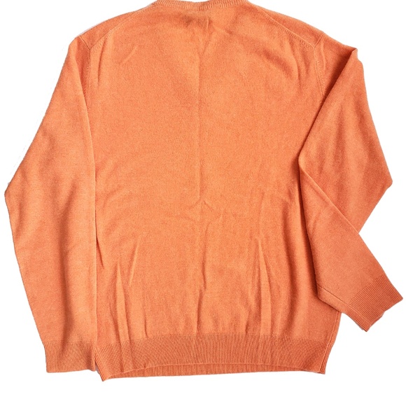 Men's Club Room Cashmere Peach Colored Sweater - Picture 3 of 4